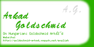 arkad goldschmid business card